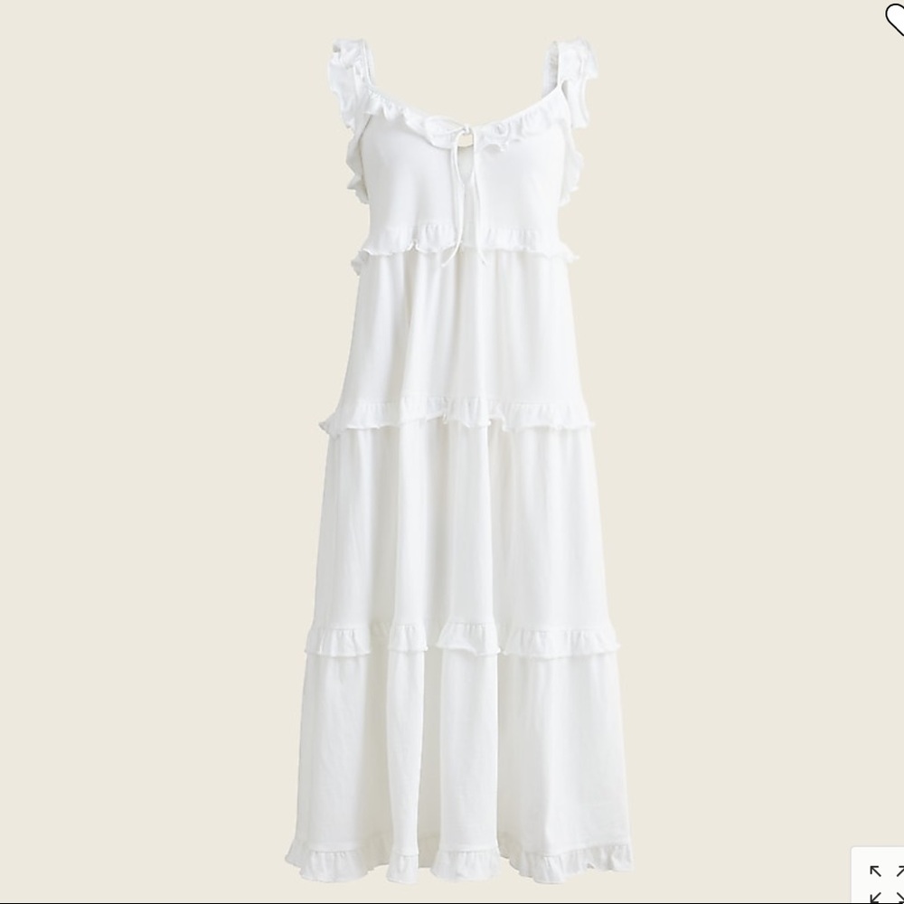 NWT J. Crew Tiered Knit Keyhole Maxi Dress